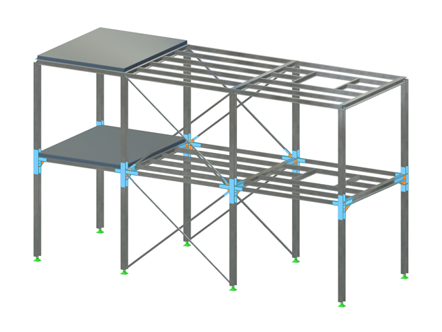 Steel Frame with Connections