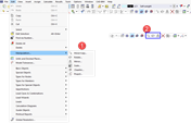 Modeling Tools in Menu "Edit" and Buttons in Toolbar