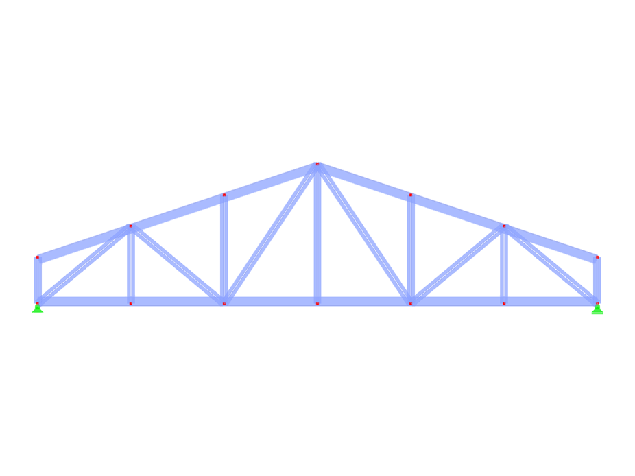 Model 004126 | FT452-b | Double Pitched Truss