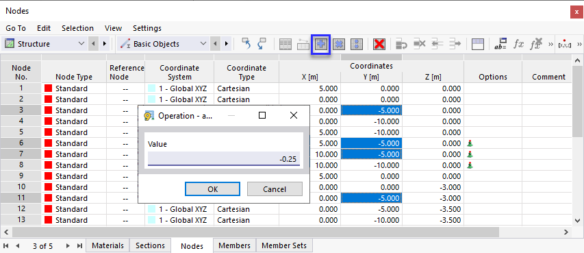 Adjusting Y-Coordinate of Selection