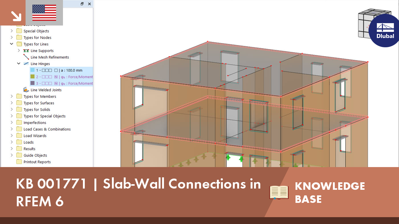 KB 001771 | Slab-Wall Connections in RFEM 6