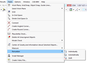 Menu Functions "Renumber"
