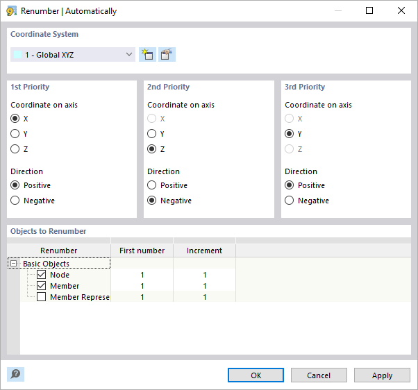 Renumbering Objects Automatically