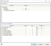 Shifting Object and Load Case Numbers