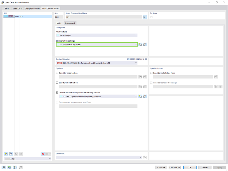 Static Analysis Settings