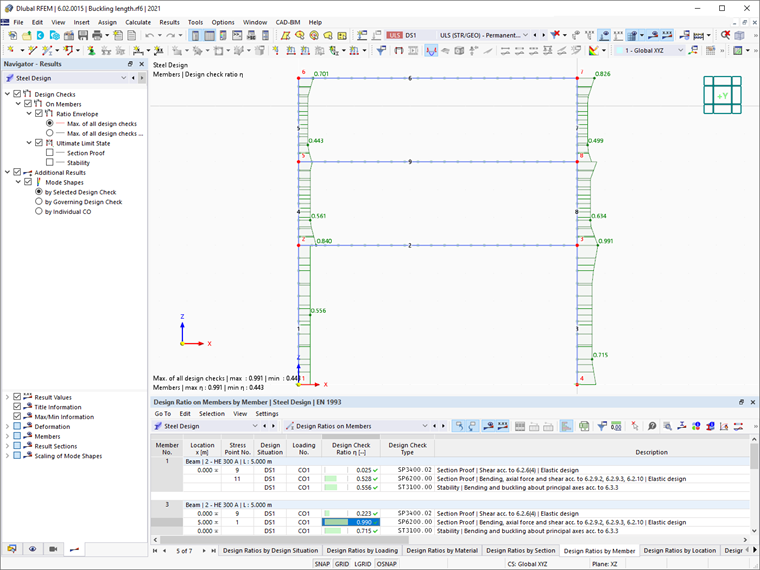 Steel Design Results