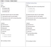 Defining Result Rows and Columns for Documentation