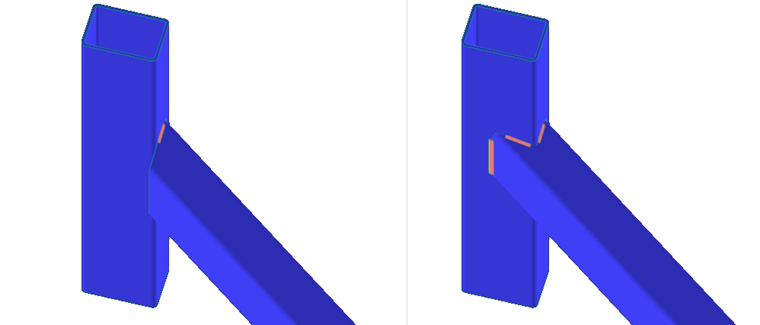 Cutting Method (RHS Cross-Sections): Plane (Left), Surface (Right)