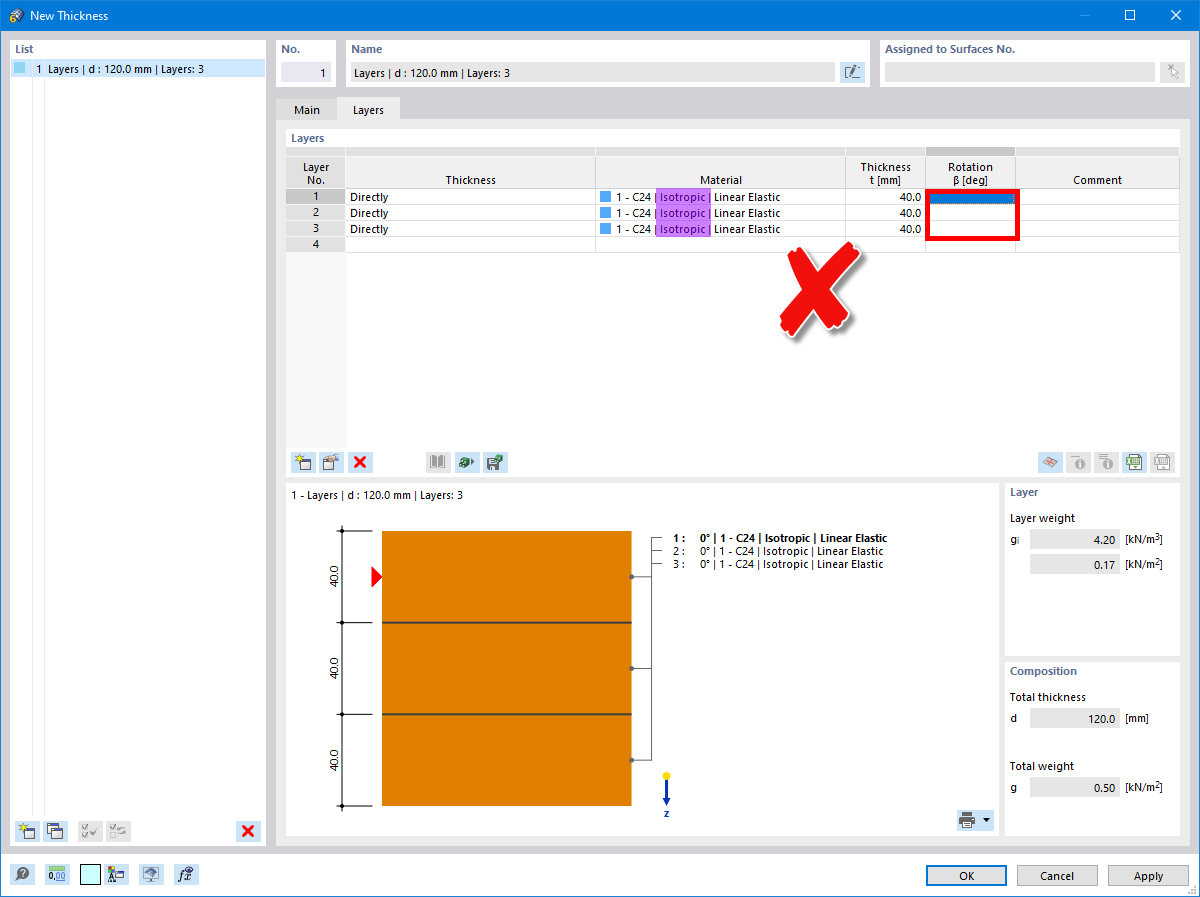 FAQ 005327 | Why cannot I define a rotation when defining layers?