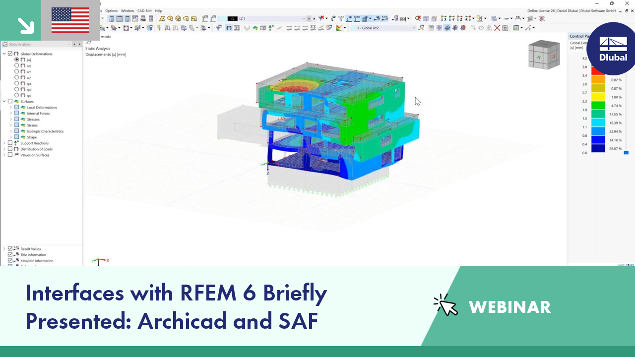 WEBINAR | Interfaces with RFEM 6 Briefly Presented: Archicad and SAF ...