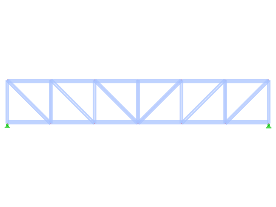 Model ID 429 | FT001-a | Pratt Truss | Gravity Loads