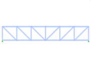 Model ID 429 | FT001-a | Pratt Truss | Gravity Loads