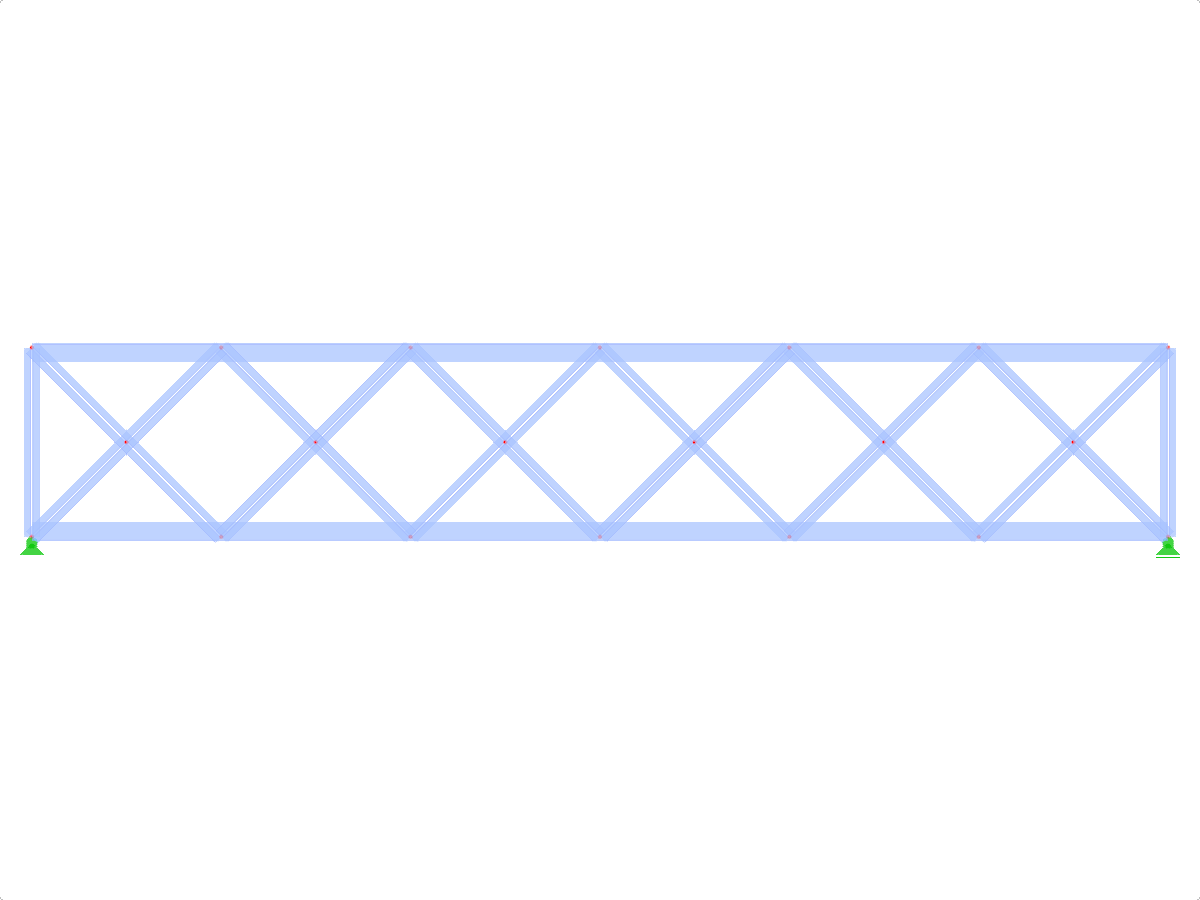Model ID 442 | FT020 | Parallel Chorded Truss