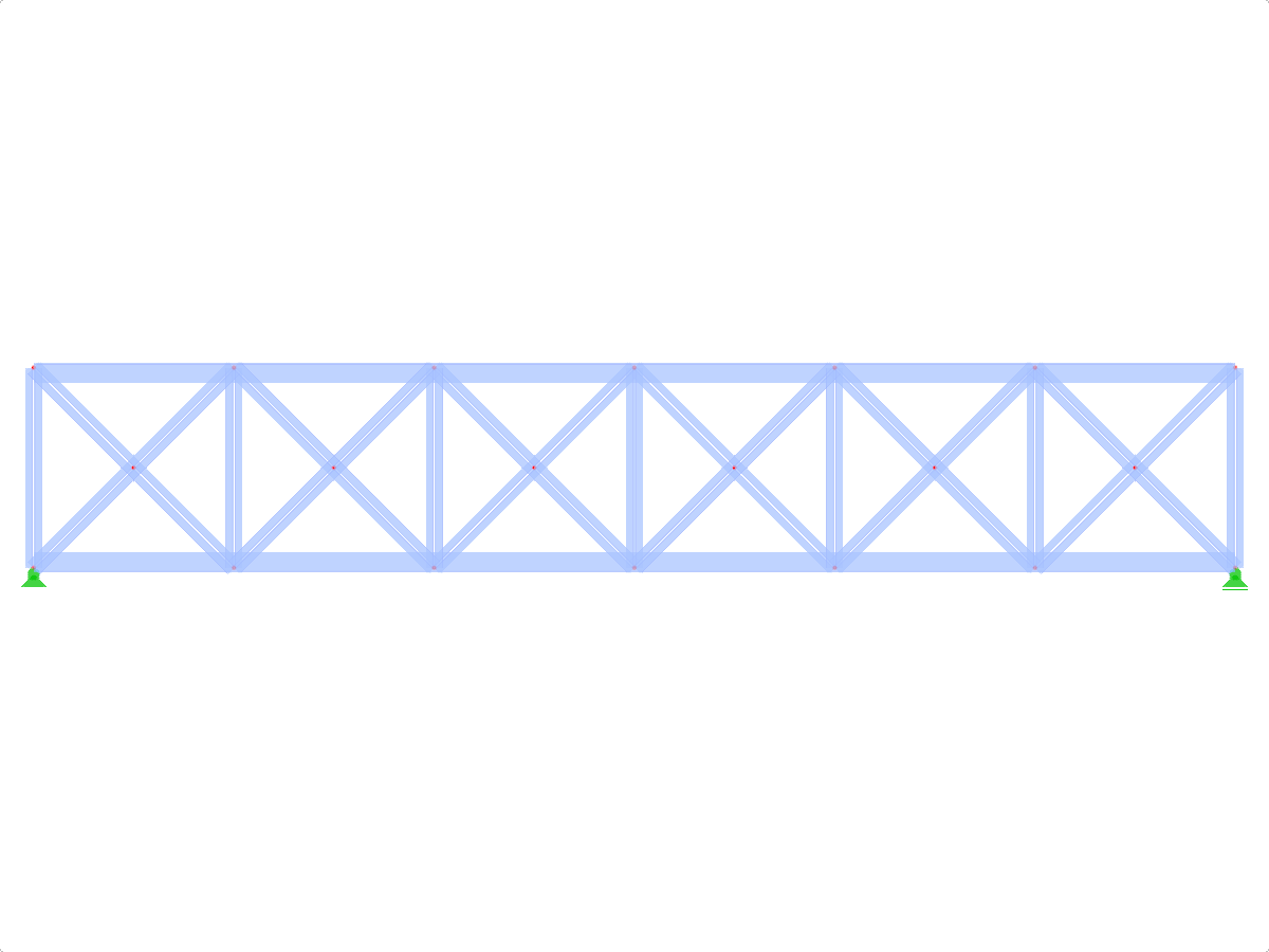 Model ID 443 | FT021 | Parallel Chorded Truss