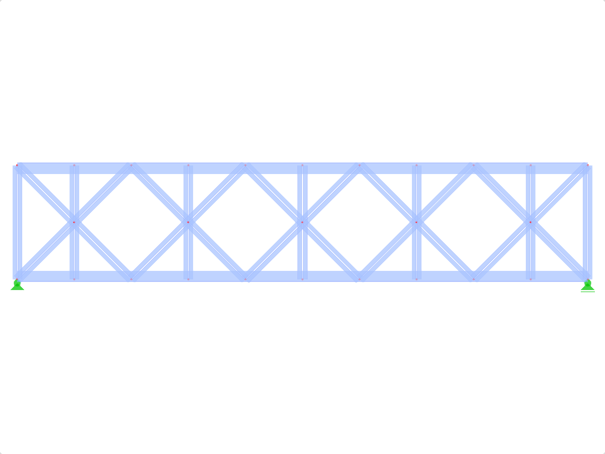 Model ID 444 | FT022 | Parallel Chorded Truss