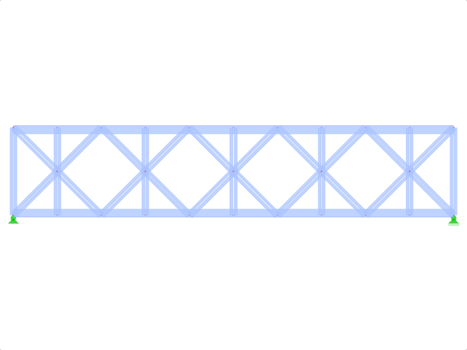 Model ID 444 | FT022 | Parallel Chorded Truss