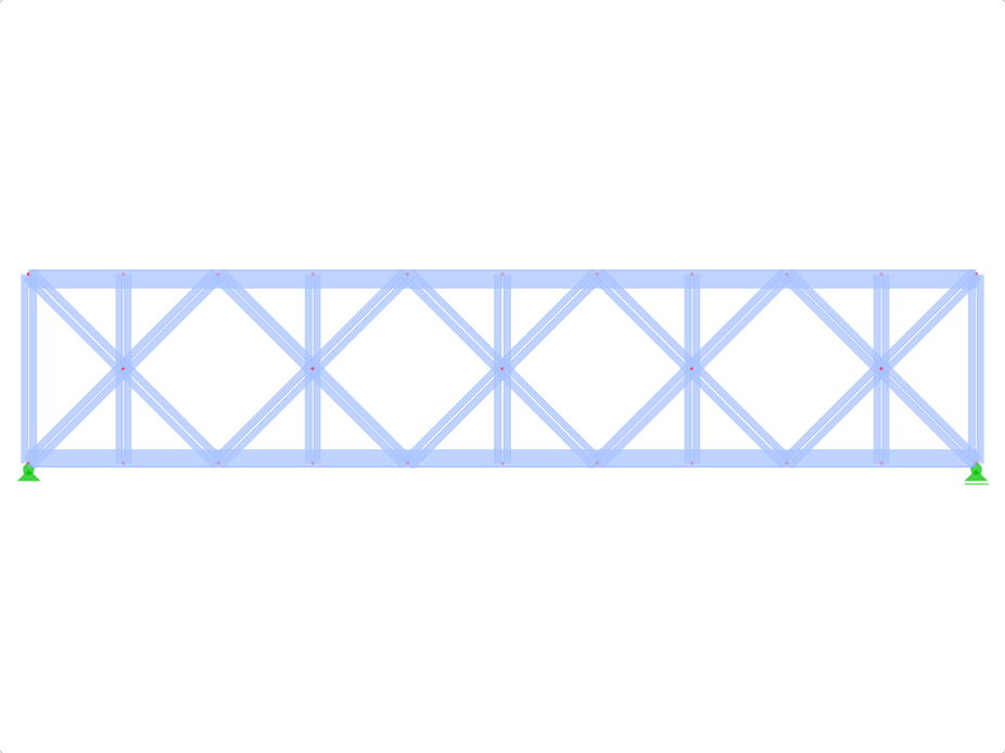 Model ID 444 | FT022 | Parallel Chorded Truss