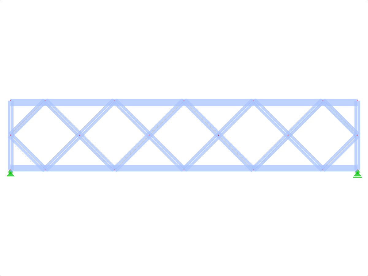 Model ID 456 | FT025 | Parallel Chorded Truss