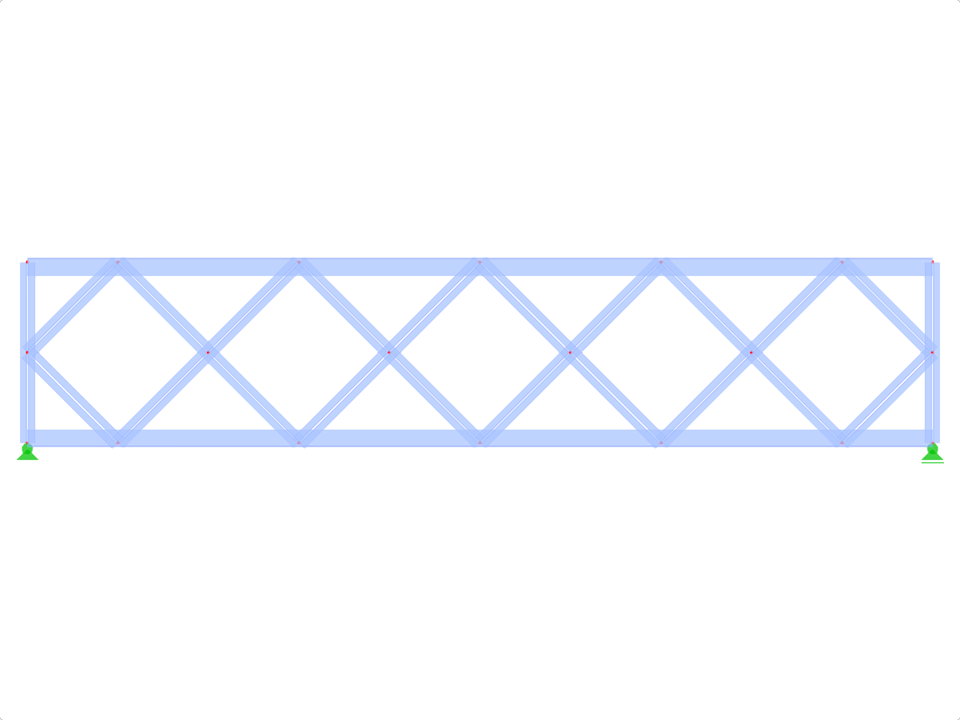 Model ID 456 | FT025 | Parallel Chorded Truss