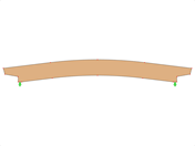 Model ID 574 | GLB0405 | Glued-Laminated Beam | Curved | Constant Height | Symmetric | Offset-Tapered Cantilevers