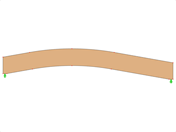 Model ID 576 | GLB0406 | Glued-Laminated Beam | Curved | Constant Height | Asymmetric