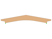 Model ID 592 | GLB0505 | Glued-Laminated Beam | Pitched Cambered | Constant Height | Symmetric | Offset-Tapered Cantilevers | Without Loose Ridge Wedge