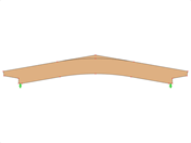 Model ID 593 | GLB0515 | Glued-Laminated Beam | Pitched Cambered | Constant Height | Symmetric | Offset-Tapered Cantilevers | With Loose Ridge Wedge