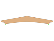 Model ID 607 | GLB0605 | Glued-Laminated Beam | Pitched Cambered | Variable Height | Symmetric | Offset-Tapered Cantilevers | Without Loose Ridge Wedge