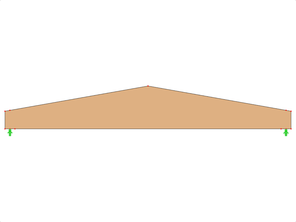 Model ID 622 | GLB0301 | Glued-Laminated Beam | Double-Tapered | Symmetric