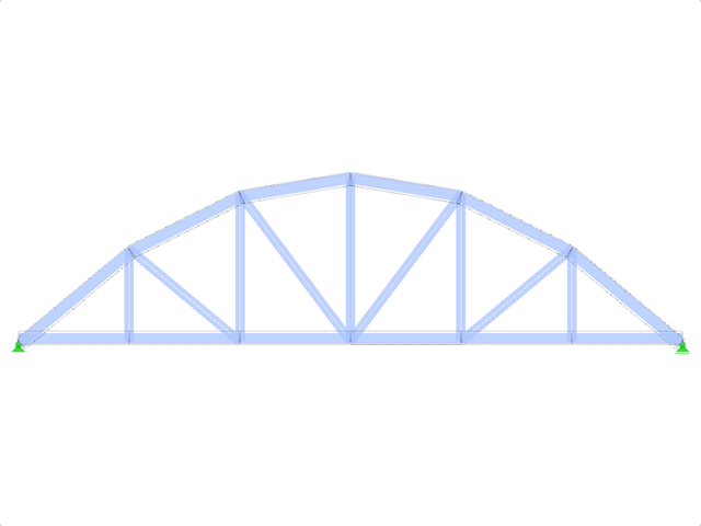 Model ID 1611 | FT700p-plg-a | Bowstring Truss