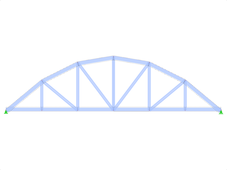 Model ID 1611 | FT700p-plg-a | Bowstring Truss