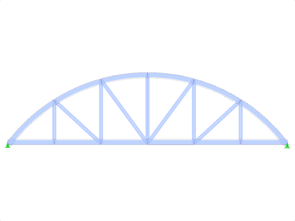 Model ID 1626 | FT706c-crv-a | Bowstring Truss
