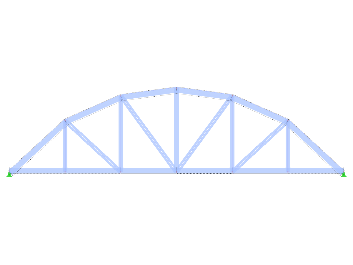 Model ID 1627 | FT706c-plg-a | Bowstring Truss