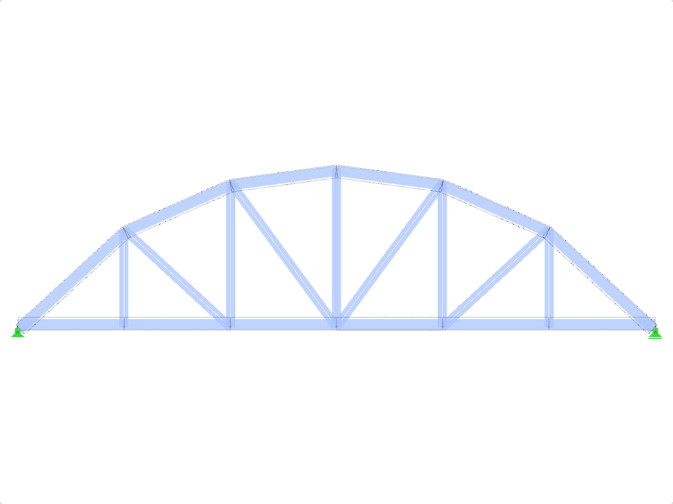 Model ID 1627 | FT706c-plg-a | Bowstring Truss