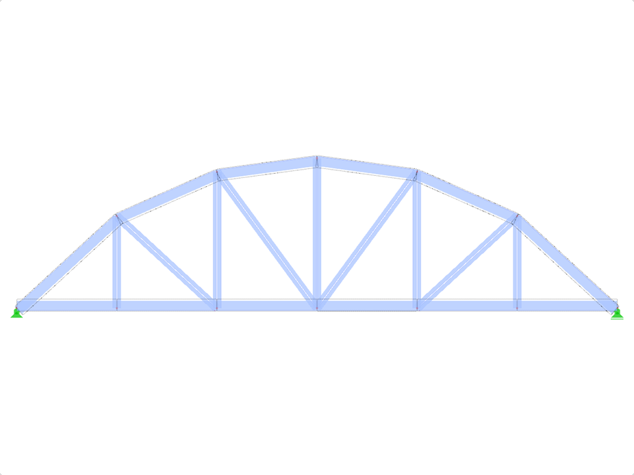 Model ID 1627 | FT706c-plg-a | Bowstring Truss