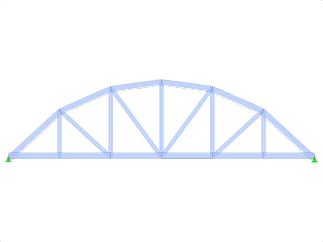 Model ID 1627 | FT706c-plg-a | Bowstring Truss