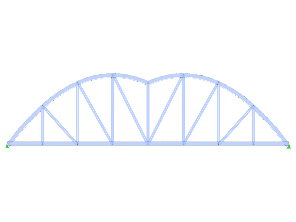 Model ID 1951 | FT751p-crv-a | Bowstring Truss
