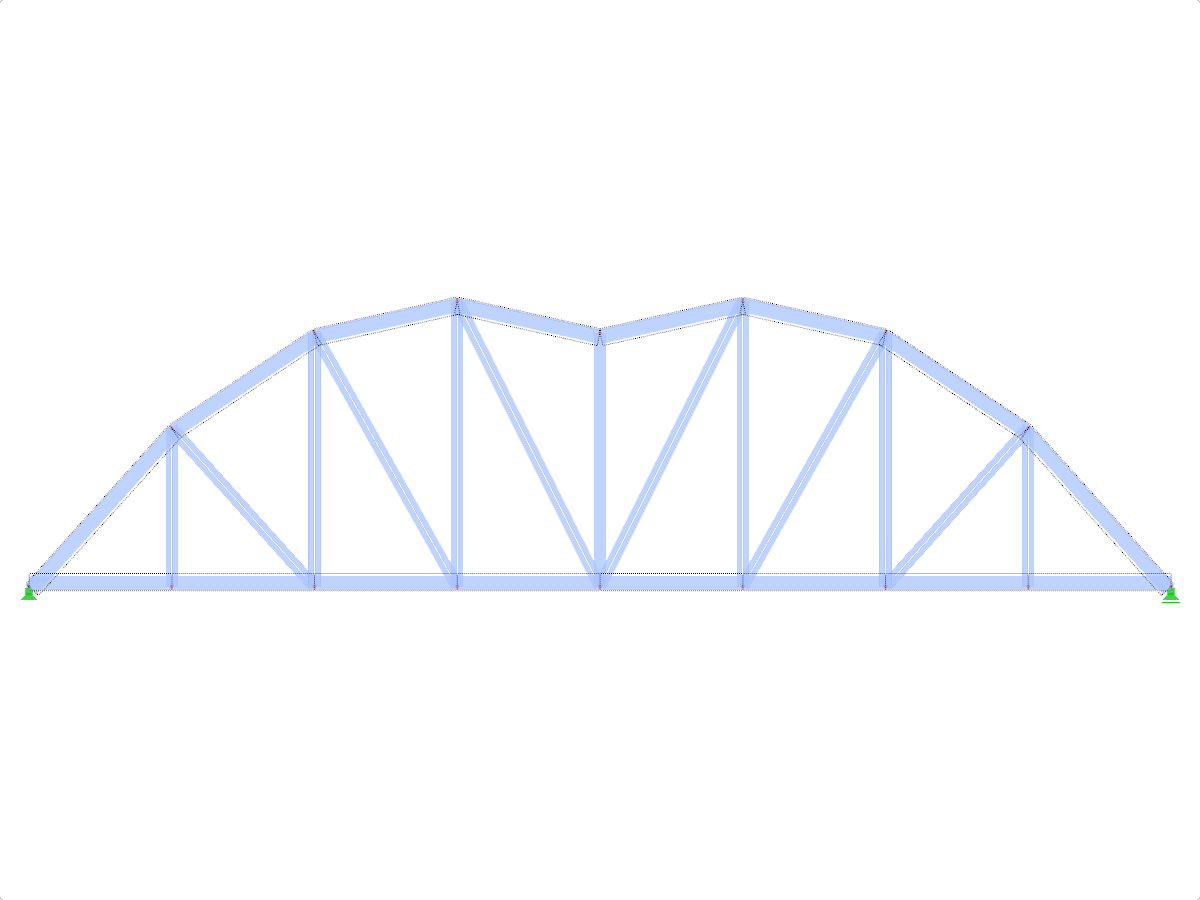 Model ID 1958 | FT751p-plg-a | Bowstring Truss
