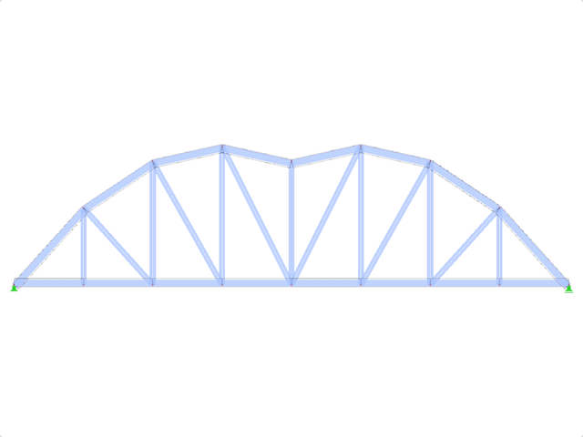 Model ID 1958 | FT751p-plg-a | Bowstring Truss