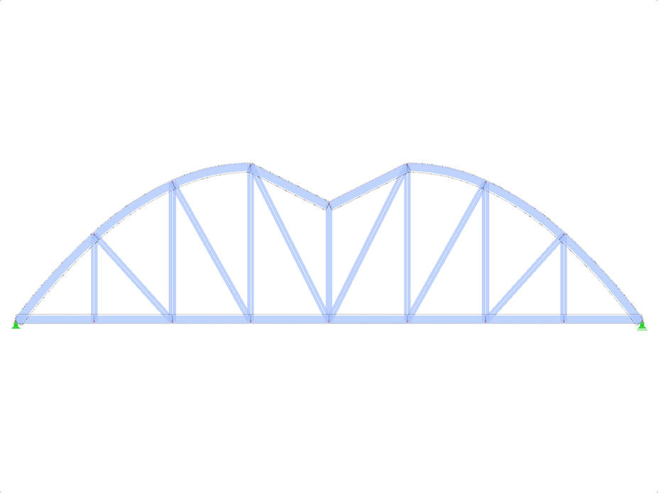 Model ID 1960 | FT751p-crv-b | Bowstring Truss