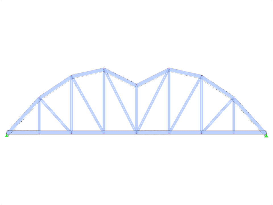 Model ID 1962 | FT751p-plg-b | Bowstring Truss