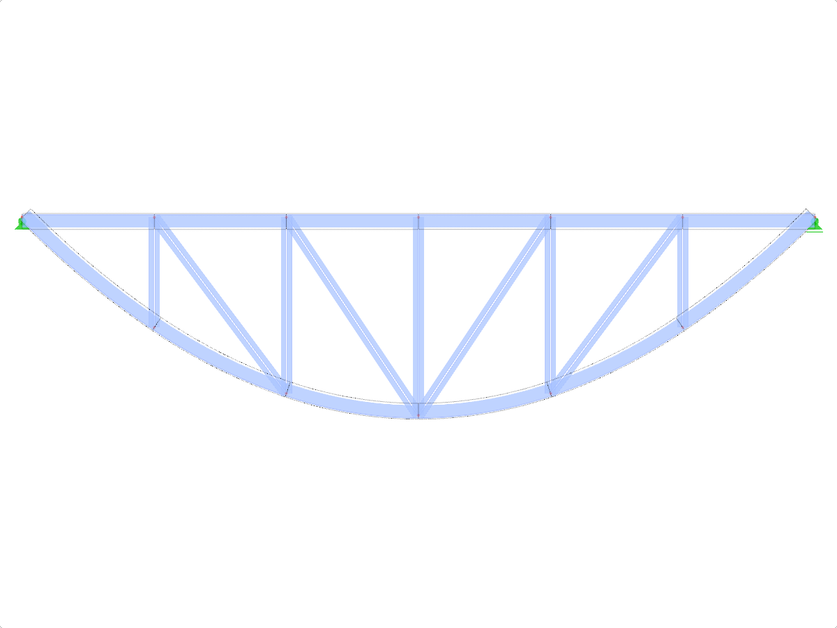 Model ID 1969 | FT702p-crv-b | Bowstring Truss