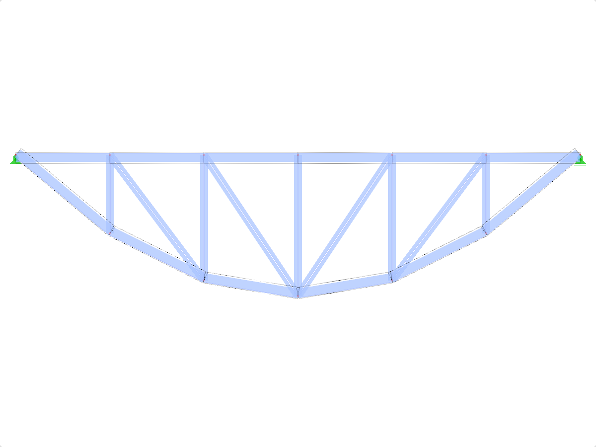 Model ID 1971 | FT702p-plg-b | Bowstring Truss