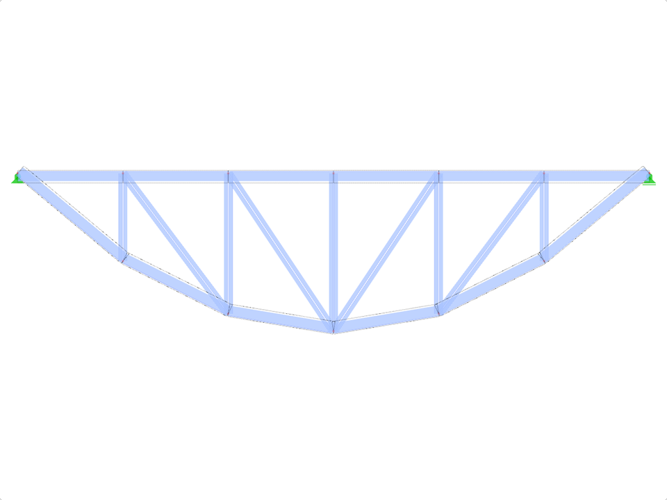 Model ID 1971 | FT702p-plg-b | Bowstring Truss