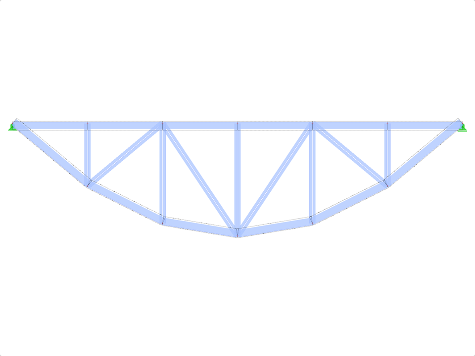Model ID 1975 | FT703p-plg-a | Bowstring Truss