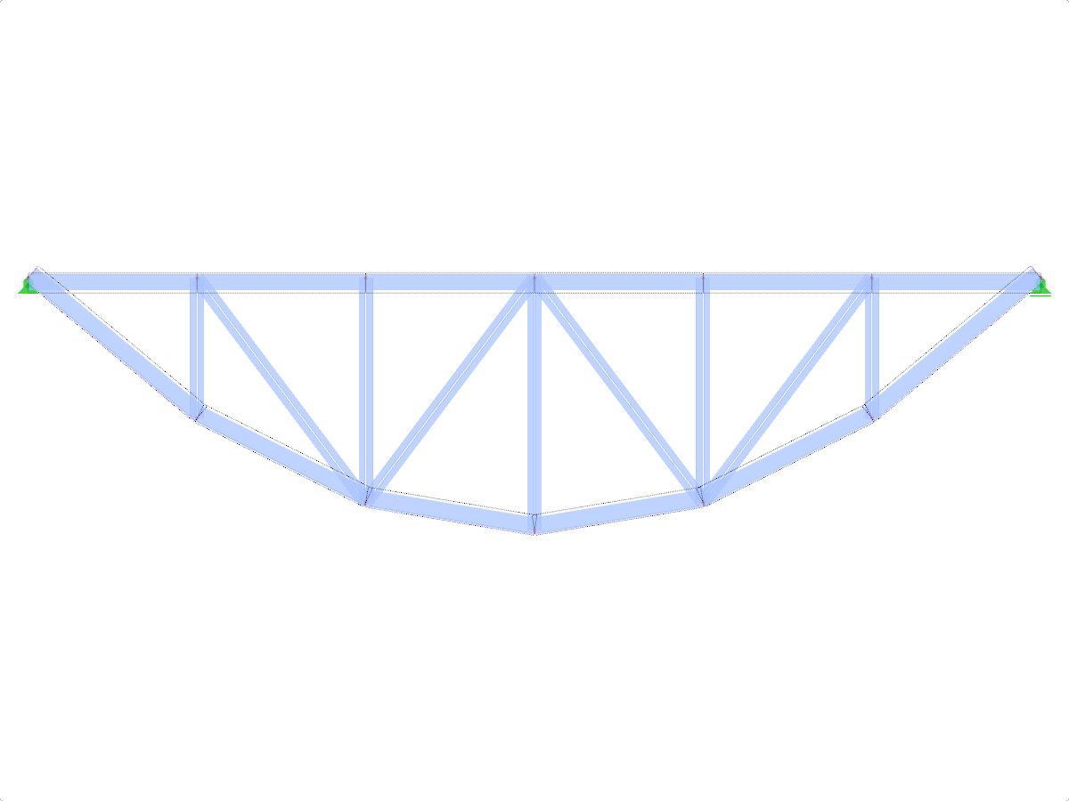 Model ID 1978 | FT703p-plg-b | Bowstring Truss