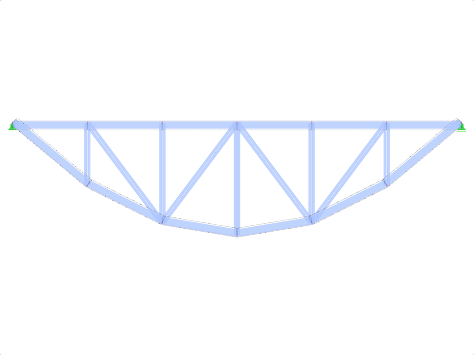 Model ID 1978 | FT703p-plg-b | Bowstring Truss