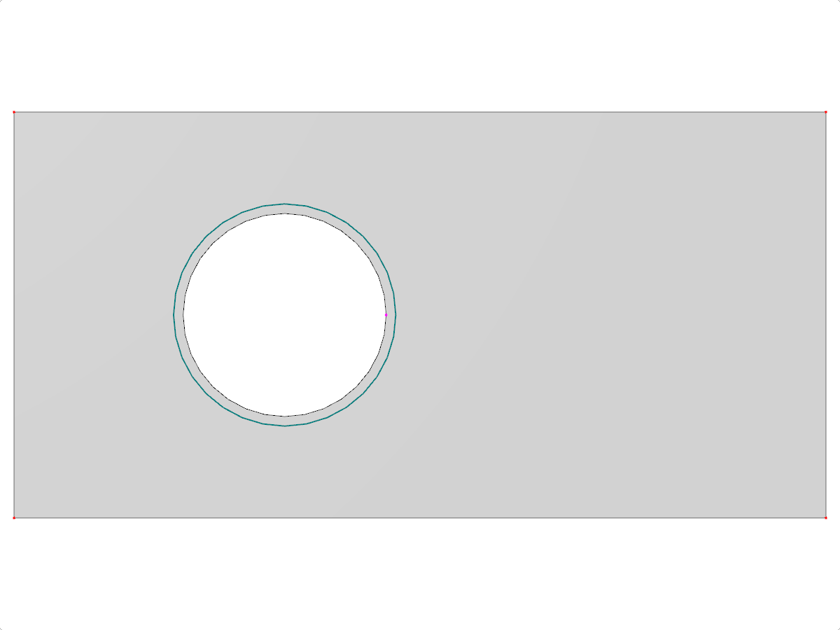 Concrete wall featuring a circular window opening, illustrating a structural design detail in construction engineering.