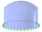 Model ID 2754 | SIC010-a | Silo | Circular Plan, Spherical Cap Roof