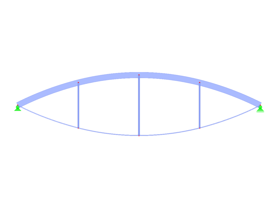 Model ID 2832 | IBB007p-crv | Inverted Bowstring Beam